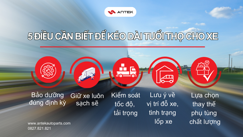 kéo dài tuổi thọ cho xe