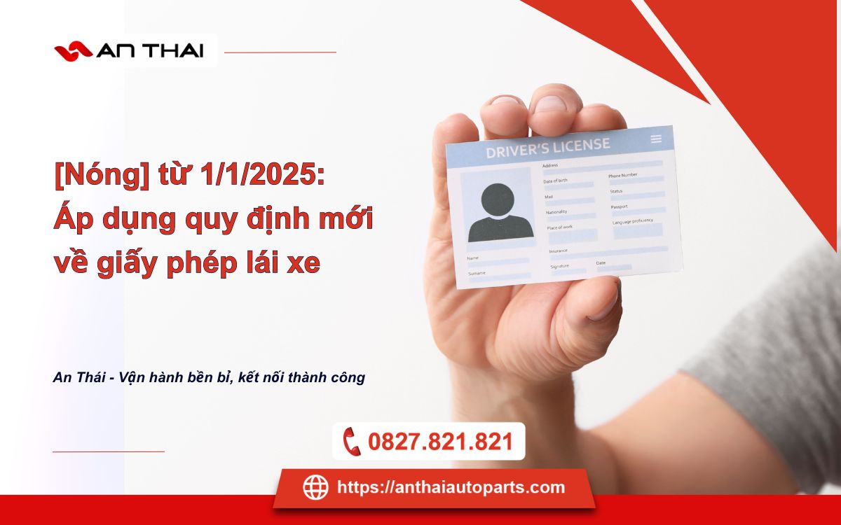 [Nóng] từ 112025 Áp dụng quy định mới về giấy phép lái xe