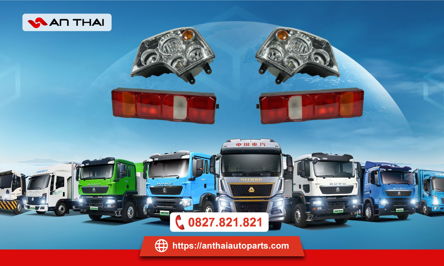 Danh sách các loại đèn trên xe HOWO - SINOTRUK