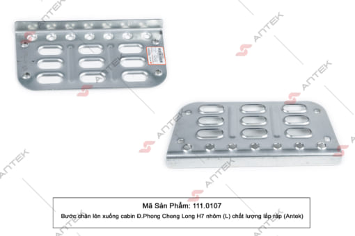 1110107 - Bước chân lên xuống cabin Chenglong H7 sắt (L) Antek chất lượng loại 1