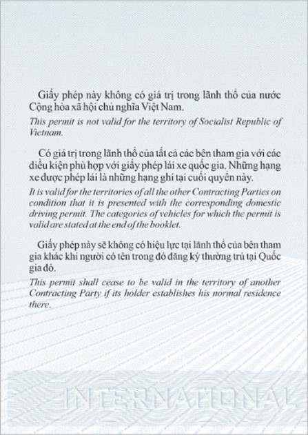 Phạm vi sử dụng IDP in song ngữ tiếng Việt và tiếng Anh