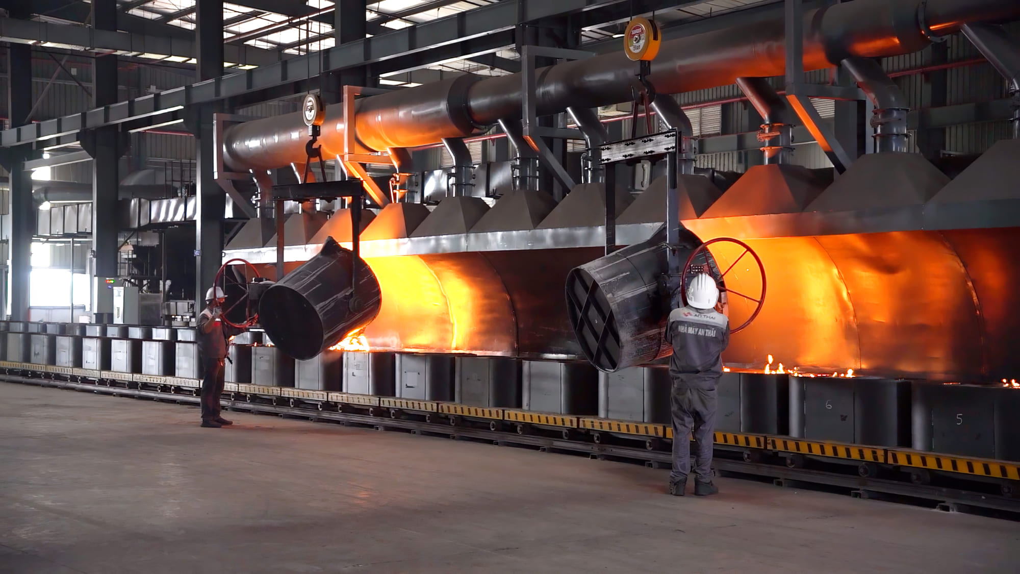 Hệ thống dây chuyền đúc mới tại Nhà máy An Thái